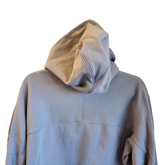 Lululemon Sweatshirt Men's Blue Large French Terry Oversized Hoodie Pocket - Picture 6 of 10